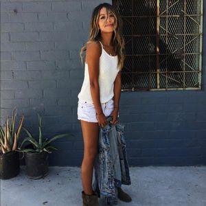 Sincerely Jules Knit white tank top